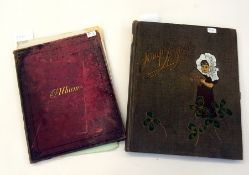 An album dated 1878 of drawings, poems and various quotes and an early 20th century scrapbook