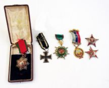 Turkish Order of the Medjidieh in original case of issue, Order of the Osmarieh 4th class, two