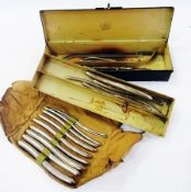 Quantity mid 20th century graduated dilators and catheters together with a S. Mawson and Thompson