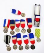 20th century French white metal Ministry of Commerce medals (13)    Condition Report  Please contact