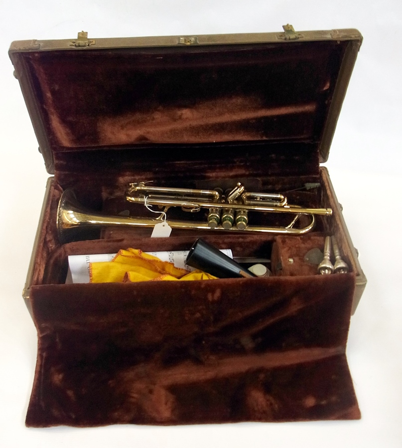 An Olds & Sons trumpet, in fitted case    Condition Report  Please contact the Auctioneer for