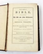 "The Holy Bible...", Cambridge, printed by John Archdeacon, printed to the University 1789, full