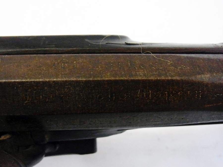 Late 18th century flintlock pistol, the barrel stamped "W.Parker" Maker to His Majesty, Holborn, - Image 9 of 9