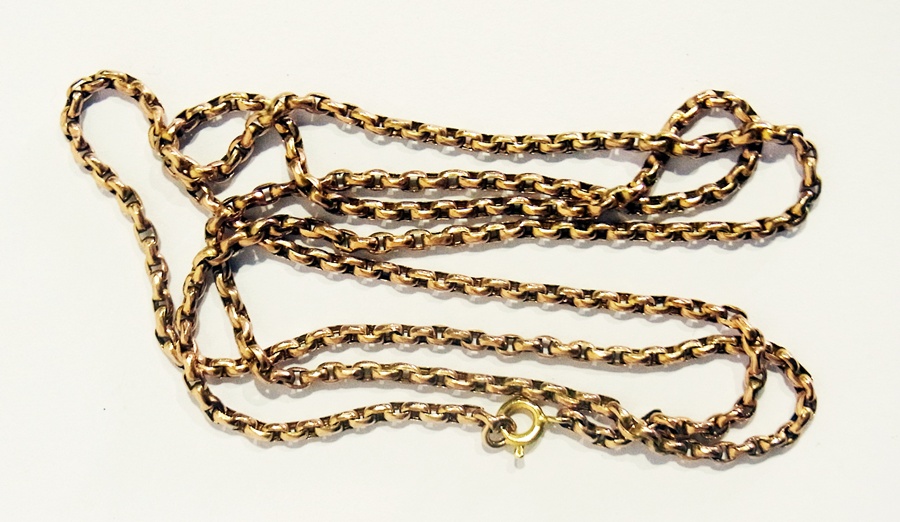 Gold-coloured chain necklace, 11g approx.