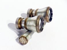 A pair of mother-of-pearl opera glasses by Colmont