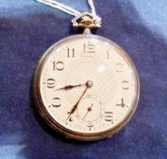 A Swiss cased open-faced pocket watch by S Smith & Son, Trafalgar Square, with Swiss movement