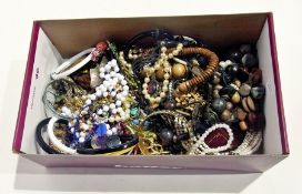 A quantity of beads and bangles, etc. (1 box)