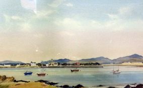 Watercolour drawing
Showing an estuary with boats, church and houses in background
Unattributed
9