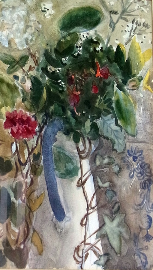 Watercolour drawing
Stella (?)
Still life, abstract study of flowers in a jug
signed and dated lower