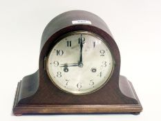 Napoleon Hat shaped wooden clock, 22 cms.