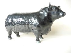 A Beswick black bull inscribed "Approved by Aberdeen-Angus Cattle Society"