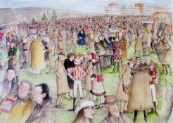 Limited edition colour print 
Sue McCartney-Snape
"The Cheltenham Festival" 
signed, number 13/600