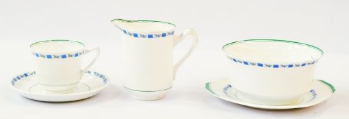 Shelley porcelain part coffee service, pattern no. 11802, to include:- eight coffee cans, eleven