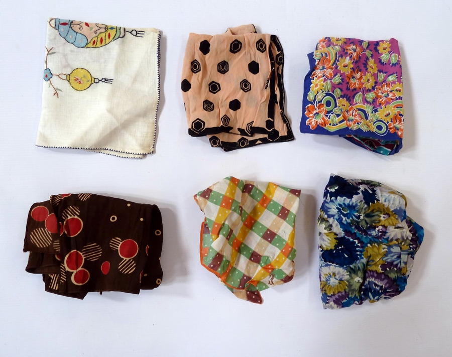 A quantity of hankies and scarves (1 bag)