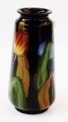 Royal Stanley Ware tapered vase, "Jacobean" pattern, 21cm height