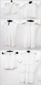 A linen and lace child's shirt, jacket, a christening gown and undergarments (6)