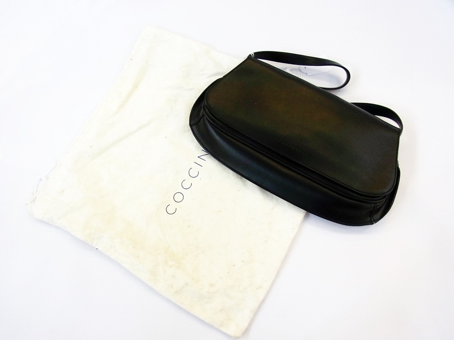 Coccinelle black leather handbag