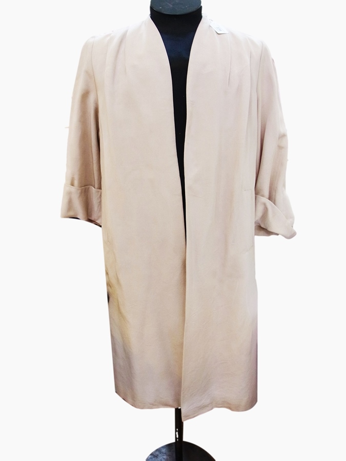 A vintage evening coat in beige