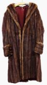 A vintage long mink fur coat