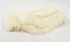 A white fox fur stole in box marked "Creamers Ltd, Birmingham"