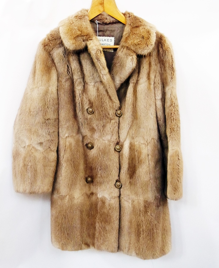 Faulkes Edgbaston Birmingham mink three-quarter length coat, No.21789