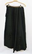 A Victorian black and lace skirt