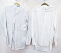 A Vantella size 16.5 men's white shirt, a Harrods size 16.5 men's striped shirt and a quantity of