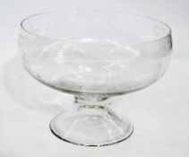 Glass punchbowl, with Cheltenham Gold Cup engraving, 1985, diameter 24.5cm, boxed