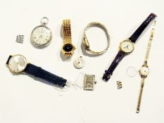 A quantity of watches, various, to include:- a pocket watch, a gentleman's watch and ladies dress