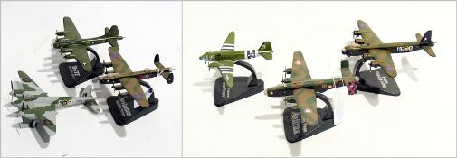 A quantity of Corgi diecast aircraft models to include:- a Flying Fortress, a Lancaster, a