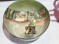 Royal Doulton seriesware pottery bowl, footed