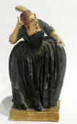 Agatha Walker wax over plaster model of Mrs Peacham, base also inscribed "All Men are Thieves in