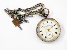 Silver Acme Lever pocket watch, open-fac