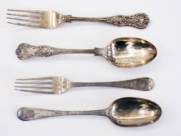 Victorian silver presentation spoon and