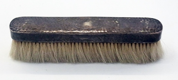 Silver-backed clothes brush with hammere - Image 2 of 2