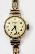 Lady's 9ct gold Bentima wristwatch with