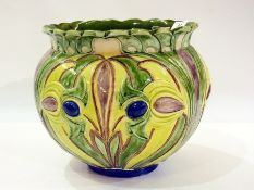 Victorian-style earthenware jardiniere,