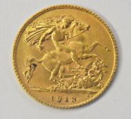 George V half-sovereign, 1913