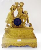 19th century continental gilt metal mant