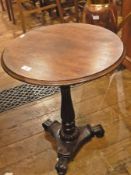 William IV mahogany circular-topped occa