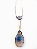 Edwardian opal and seedpearl necklace se