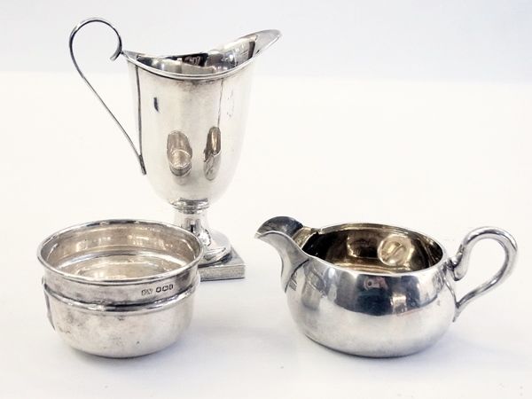 Victorian silver helmet-shaped cream jug