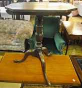 George III mahogany tripod occasional ta