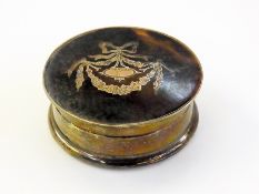 Late Victorian silver and tortoiseshell