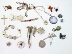 Quantity of silver jewellery including b