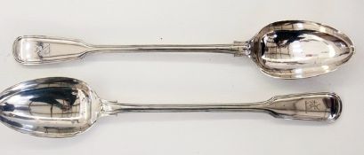 Pair of Victorian fiddle and thread patt