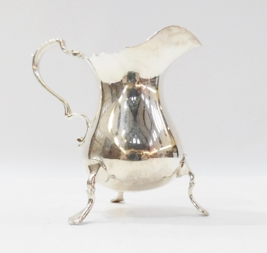 Silver small cream jug of reproduction G
