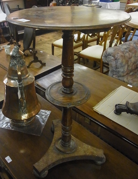 Nineteenth century occasional table on c