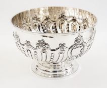 Victorian silver pedestal punch bowl hav