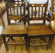 Two 19th century country hardwood dining